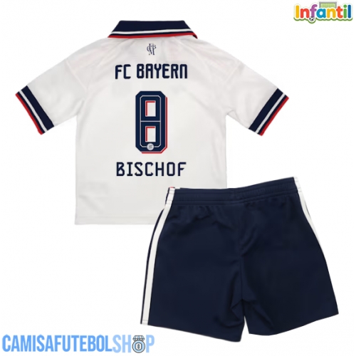 Camisa de time de futebol Bayern Munich Tom Bischof #8 Replicas 2º Equipamento Infantil 2026-27 Manga Curta (+ Calças curtas)